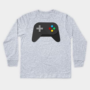 Game Console Black Joystick Kids Long Sleeve T-Shirt